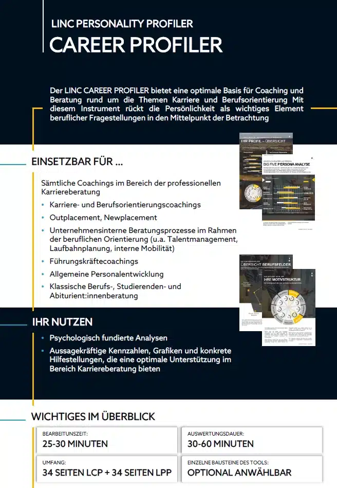 Career Profiler – LINC Personality Profiler
