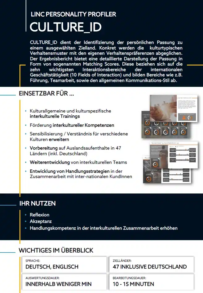 CULTURE_ID – LINC Personality Profiler