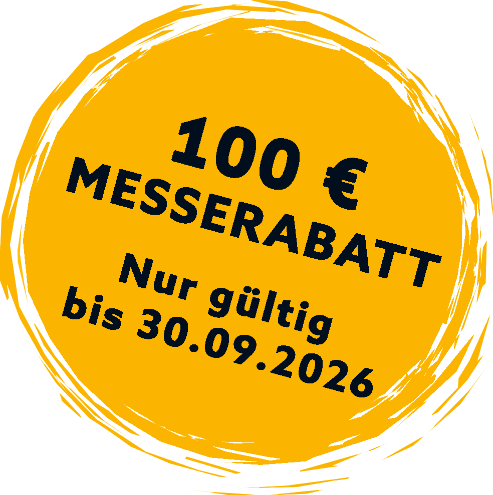 100 € Messerabatt – nur gültig bis 30.09.2026
