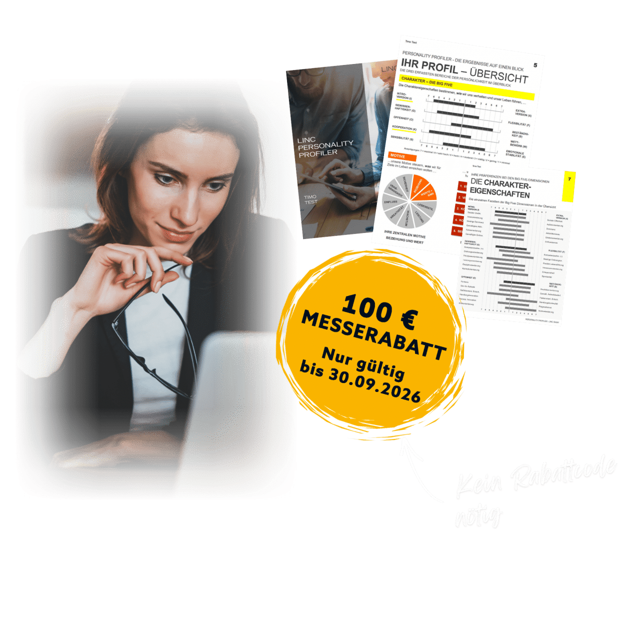 Herobereich rechts – LINC Personality Profiler
